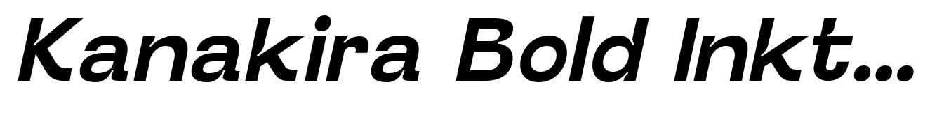 Kanakira Bold Inktrap Italic